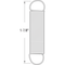 Prime-Line Single Loop Closed Extension Spring with 0.028 in. Diameter, 7/16 in SP 9662 - alternate 2
